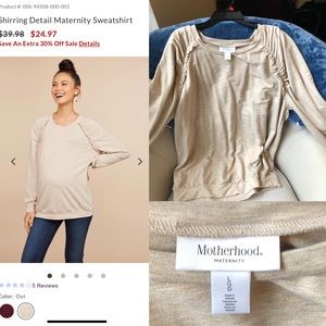 Maternity light-Sweatshirt with embellishments
